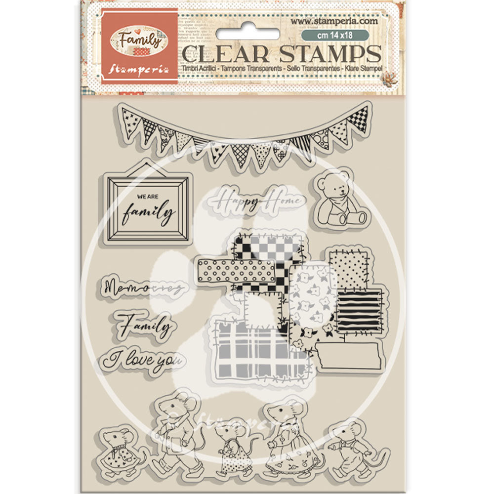 Stamperia Family Party Clear Stamps wtk233
