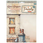 Stamperia Family Rice Paper A6 Backgrounds dfsak6049

