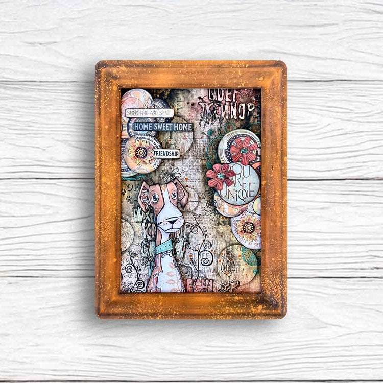 Stamperia Furry Friends 12x12 Paper sbbl176 dog