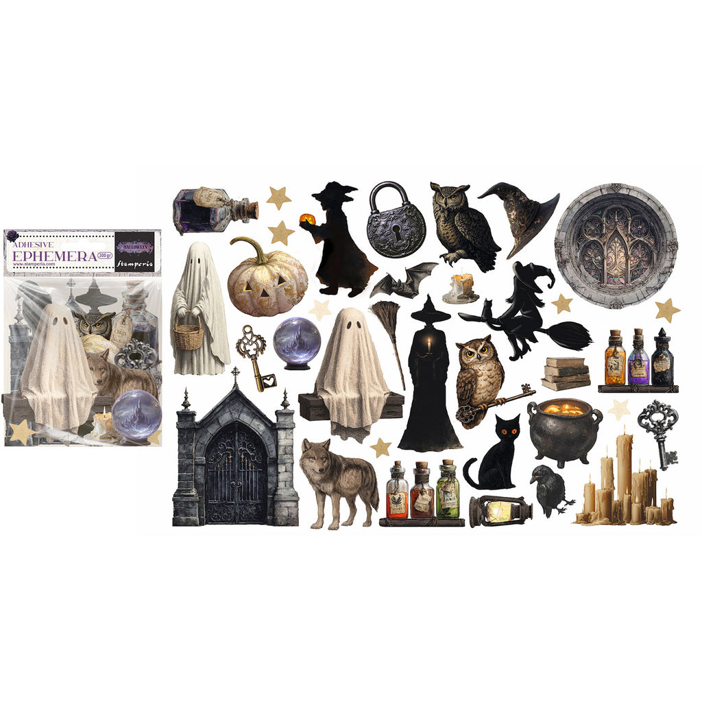 Stamperia Halloween Art Journaling Selection bjs002 ephemera