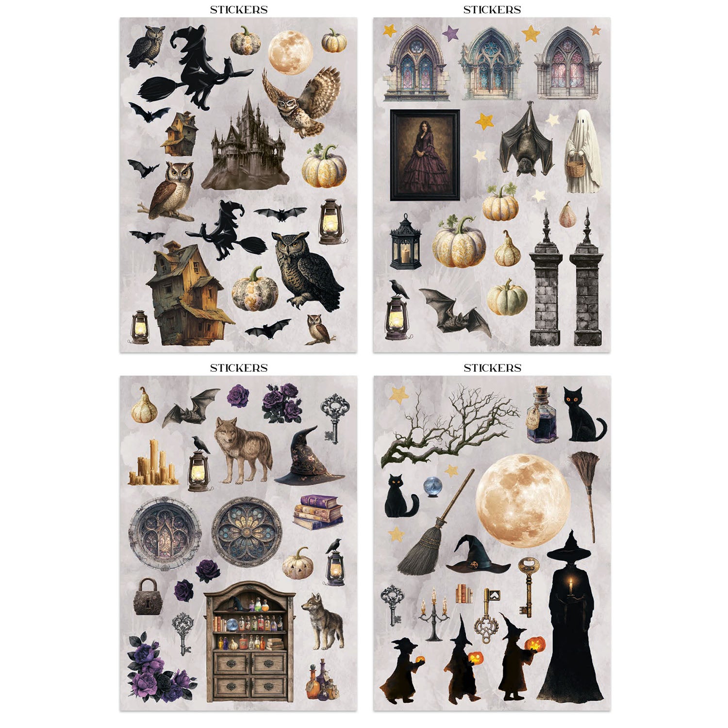Stamperia Halloween Junk Journal sbjk22 stickers