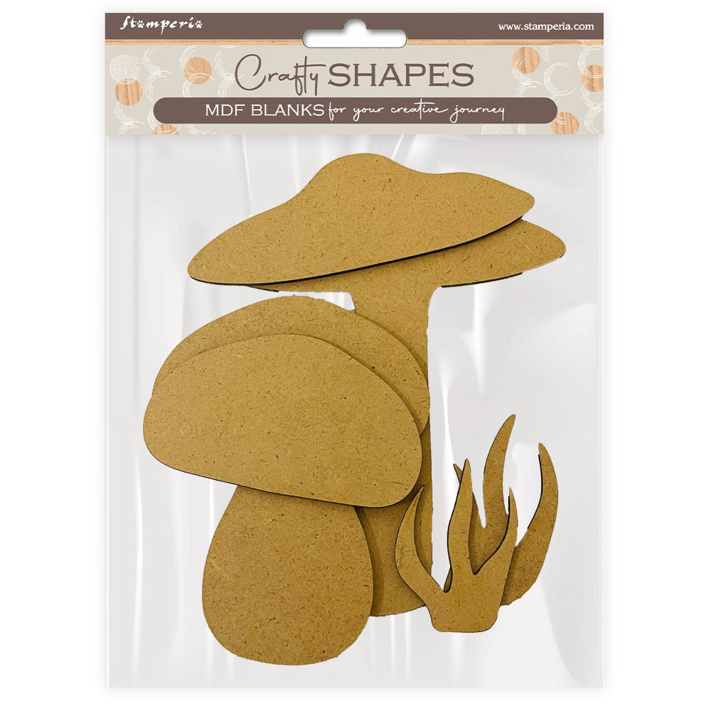 Stamperia Hidden Grove Mushrooms Crafty Shapes klsm44
