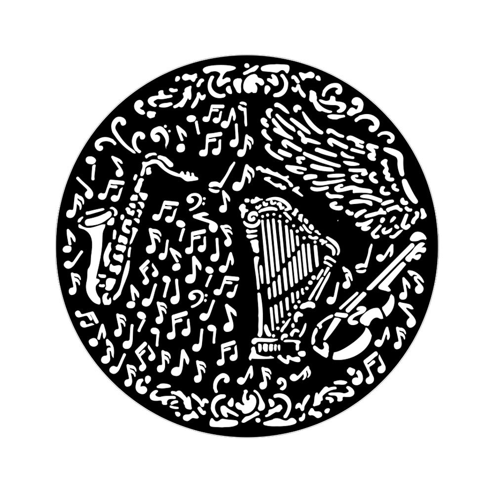 Stamperia Music Violin And Trumpet Stencil kstdq120
