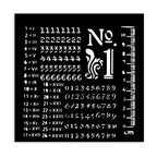 Stamperia Numbers Pattern Small Stencil kstds22
