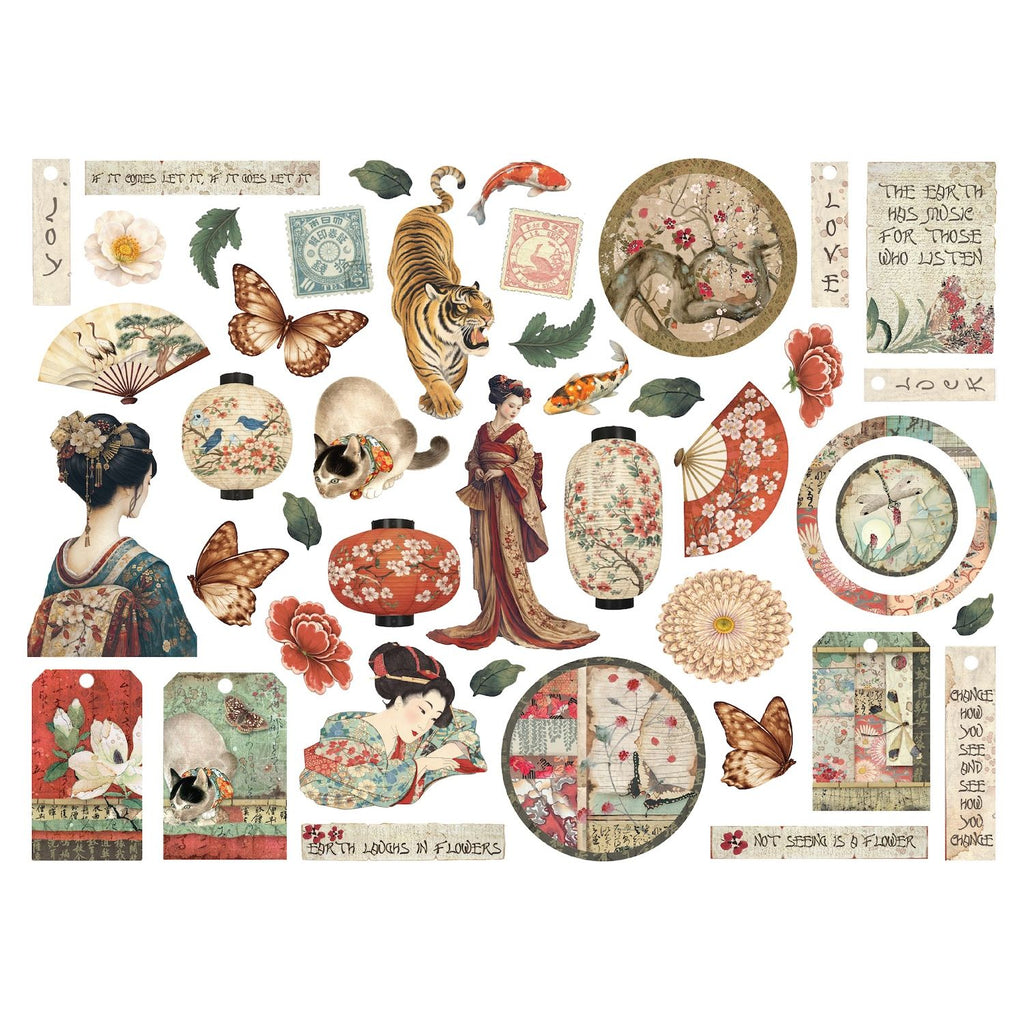 Stamperia Oriental Garden Die Cuts dfldc139 fish