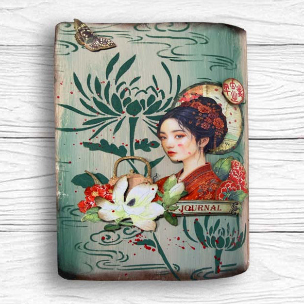 Stamperia Oriental Garden Junk Journal sbjk26 butterfly