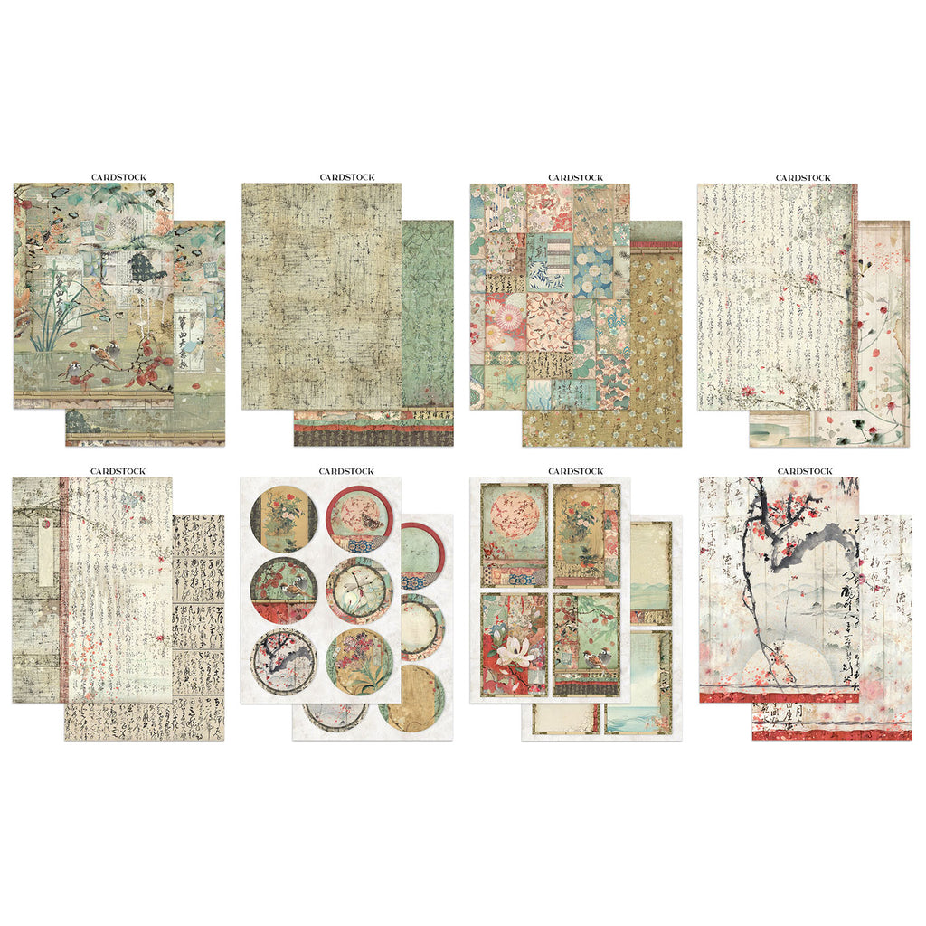 Stamperia Oriental Garden Junk Journal sbjk26 cardstock