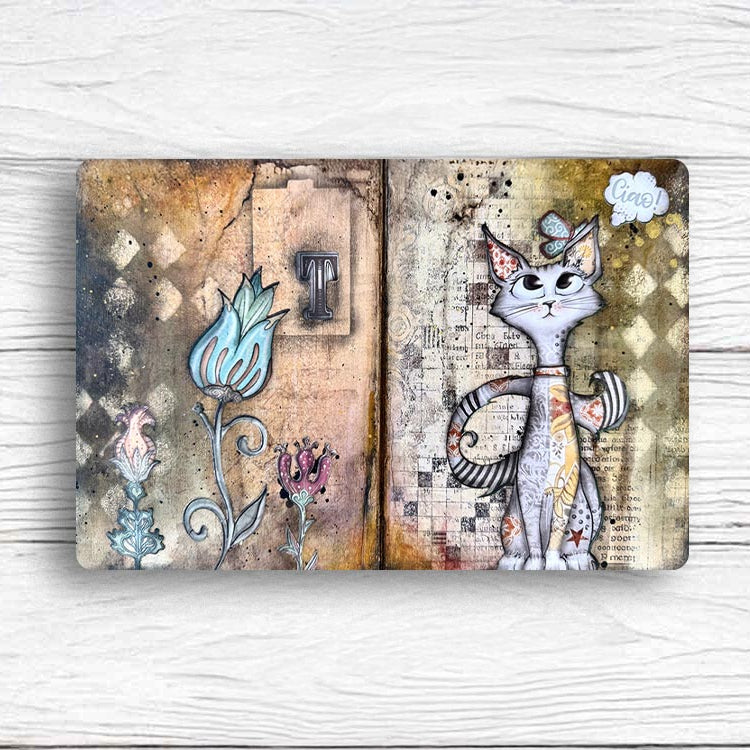 Stamperia Rusty Texture Kit ke56 hello