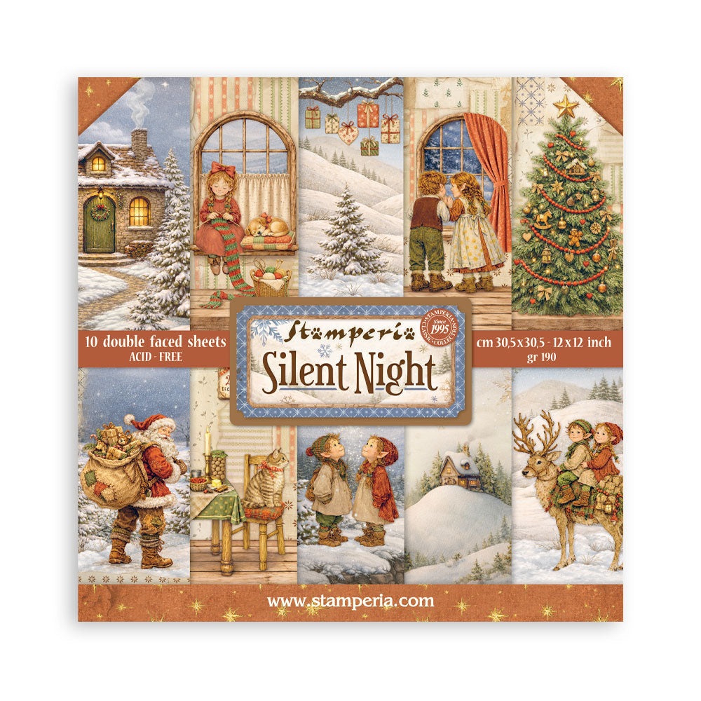 Stamperia Silent Night 12x12 Paper sbbl192