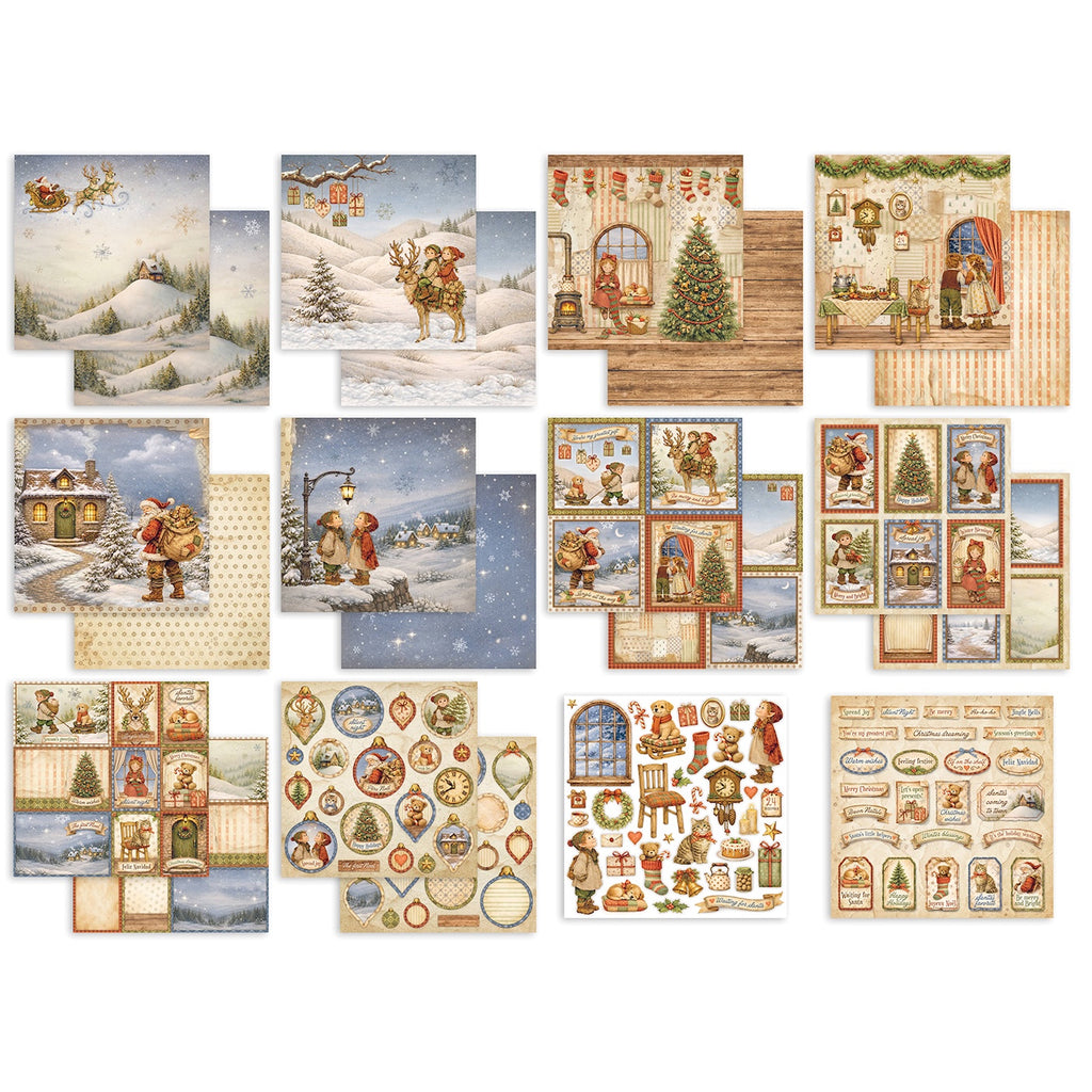 Stamperia Silent Night 12x12 Paper sbbl192 cardstock