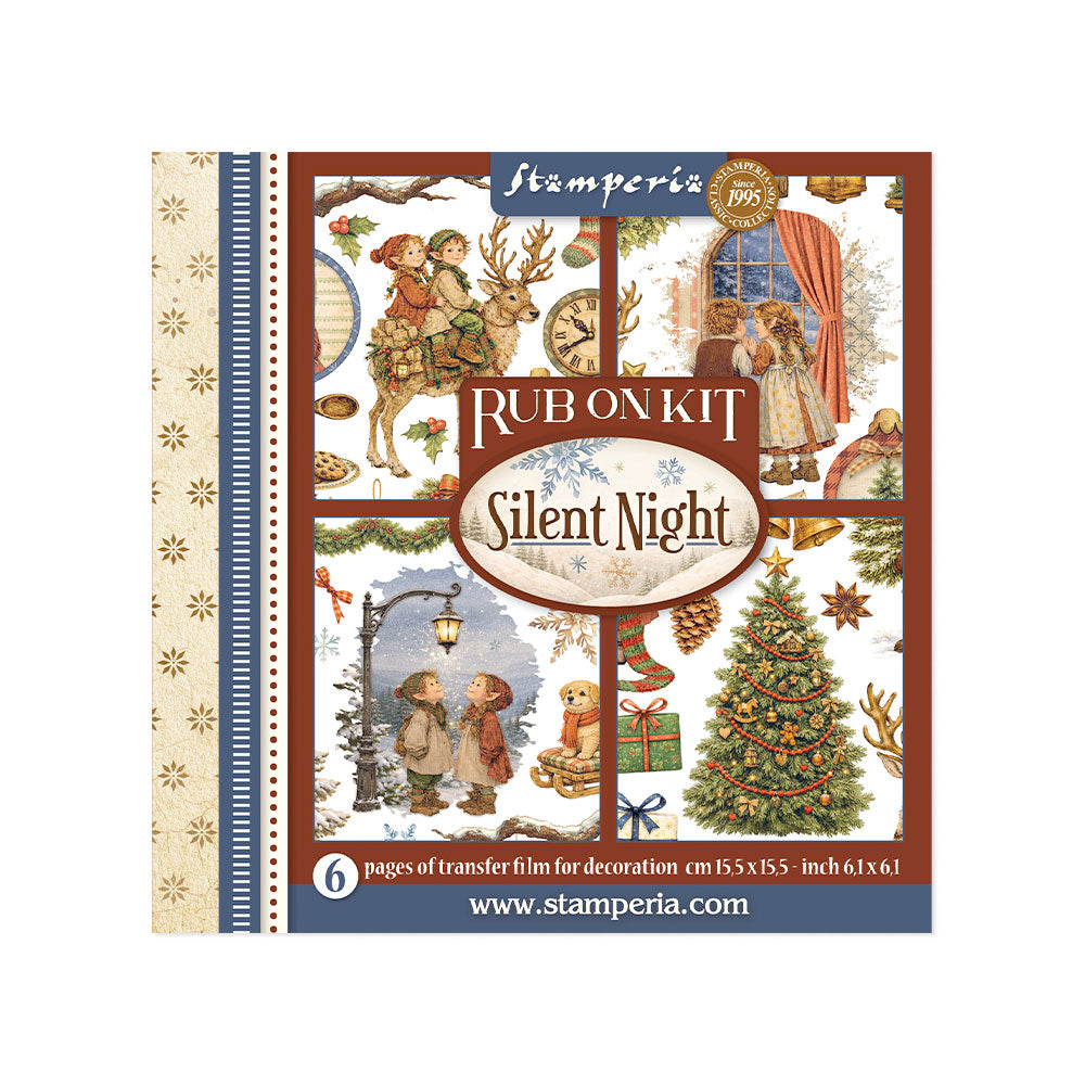 Stamperia Silent Night Rub On Kit dflrbx20