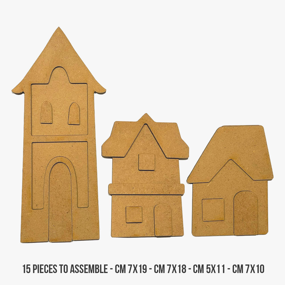 Stamperia Silent Sea House Landscape Village Crafty Shapes klsm46 dimensions