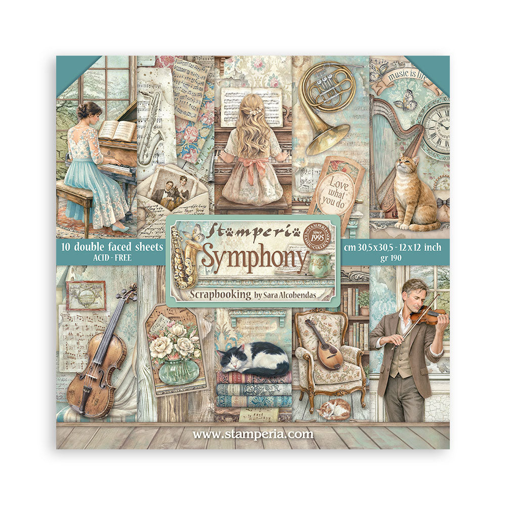 Stamperia Symphony 12x12 Paper sbbl188