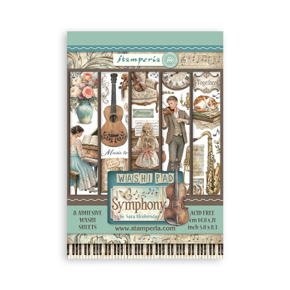 Stamperia Symphony A5 Washi Pad sbw34