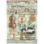 Stamperia Symphony A6 Rice Paper dfsa6x07