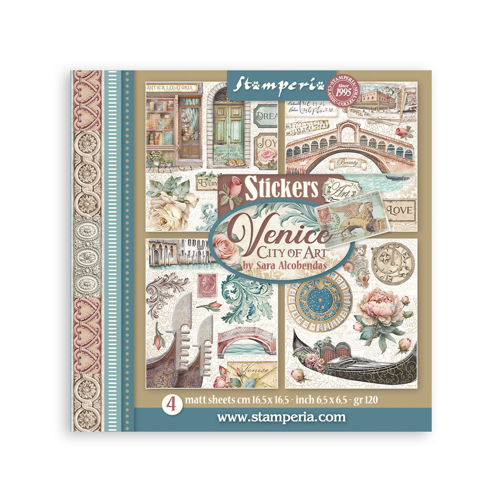 Stamperia Venice City Of Art Sticker Album sbstk03
