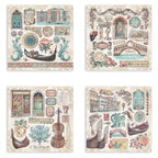 Stamperia Venice City Of Art Sticker Album sbstk03 pages