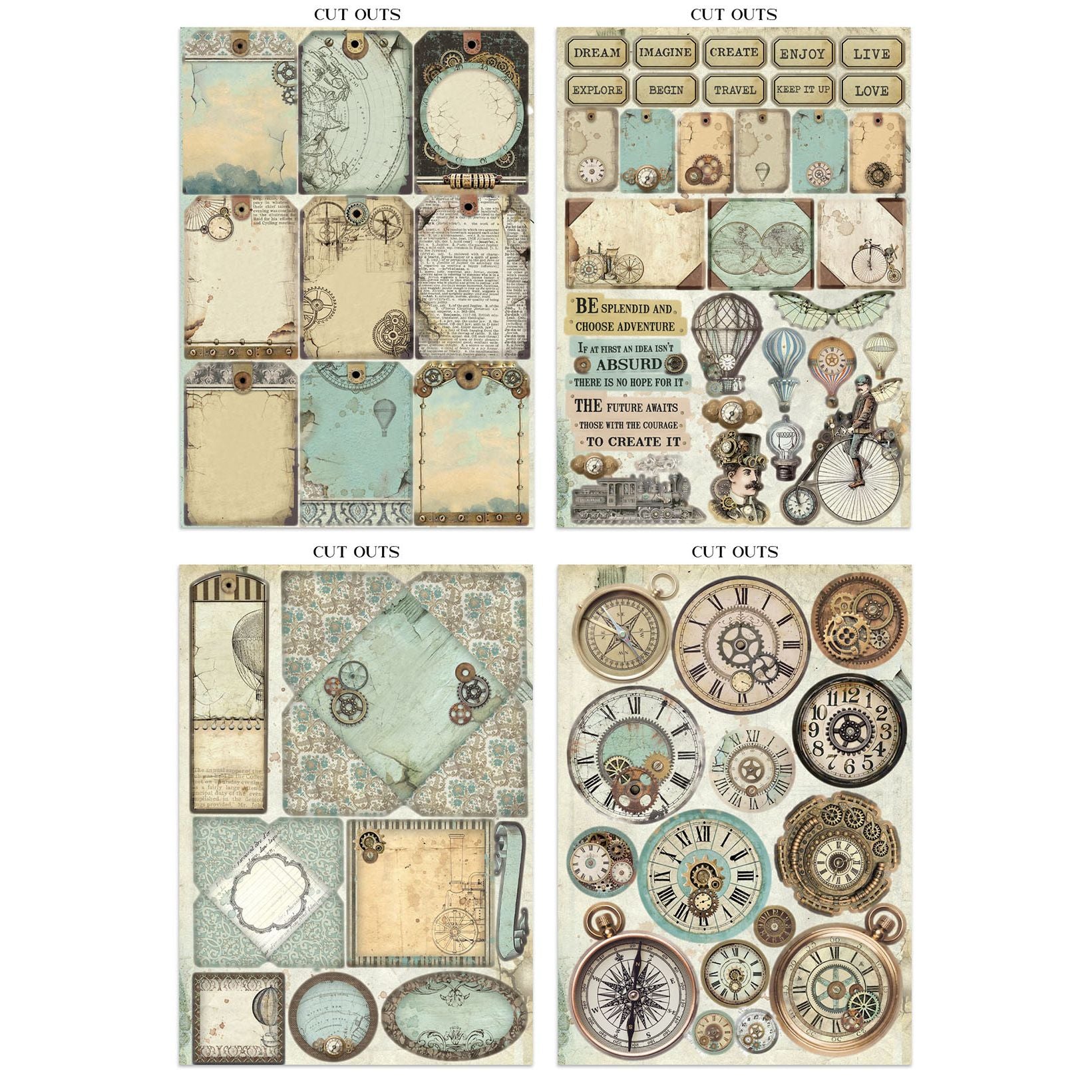 Stamperia Voyages Fantastiques Junk Journal sbjk05  3