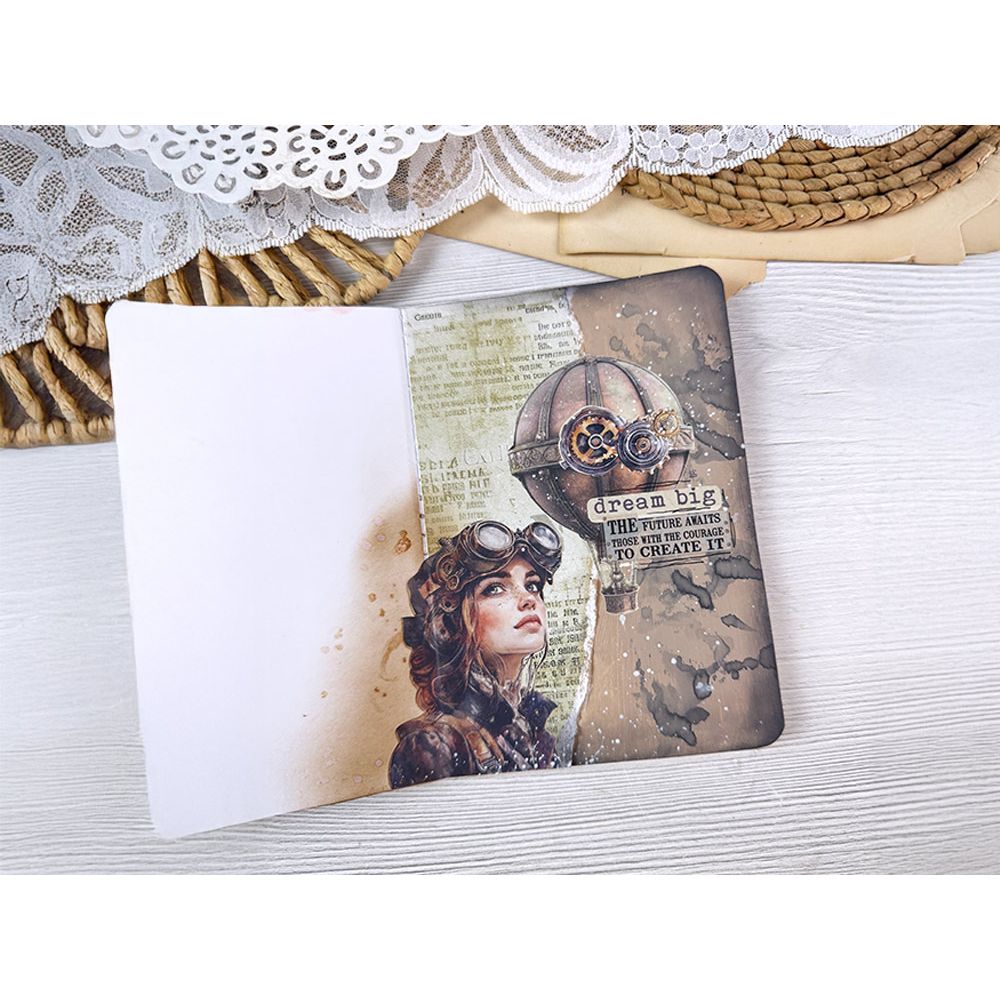 Stamperia Voyages Fantastiques Junk Journal sbjk05 balloon