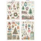 Stamperia Winter Magic Junk Journal sbjk25 stickers