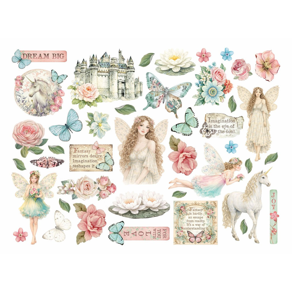Stamperia Wonderland Die Cuts dfldc134 flowers