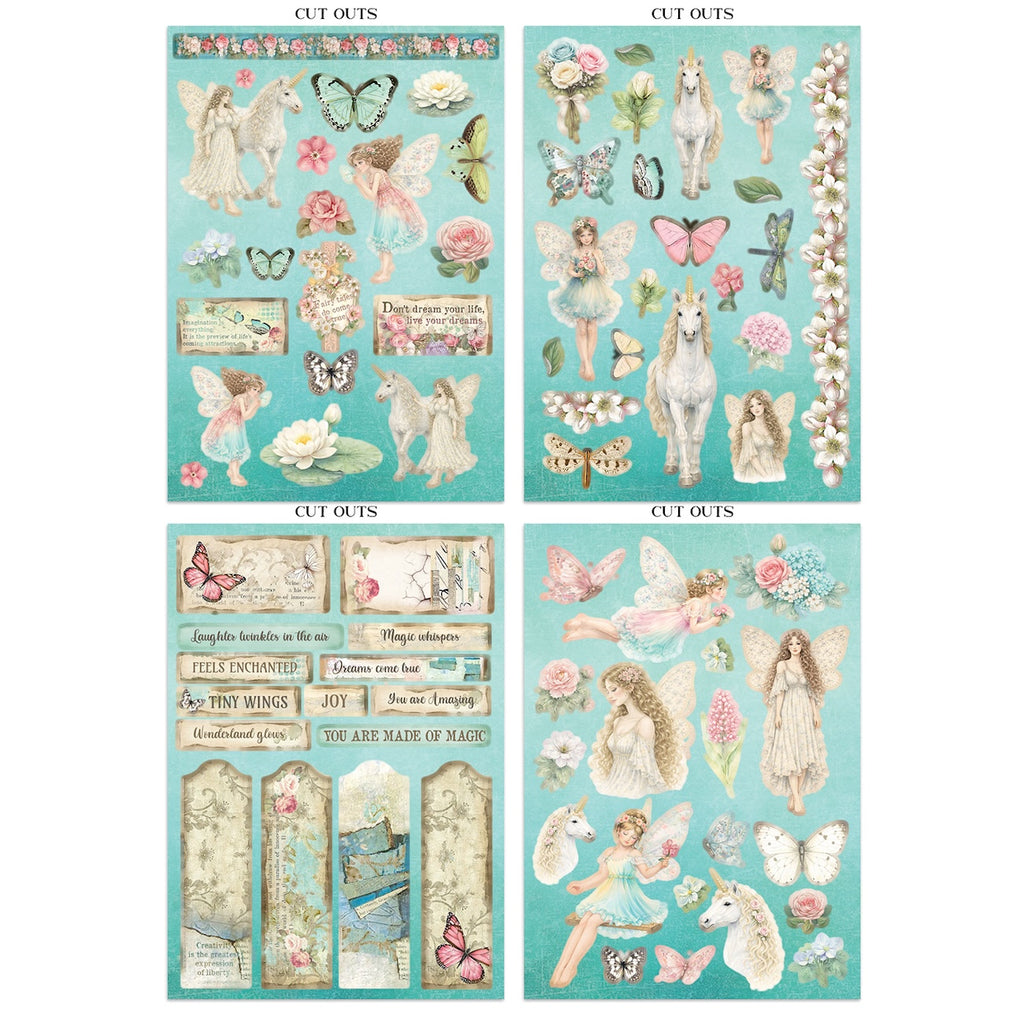Stamperia Wonderland Junk Journal sbjk21 cut outs