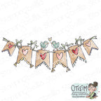 Stamping Bella Lovely Banner Cling Stamp ag1446
