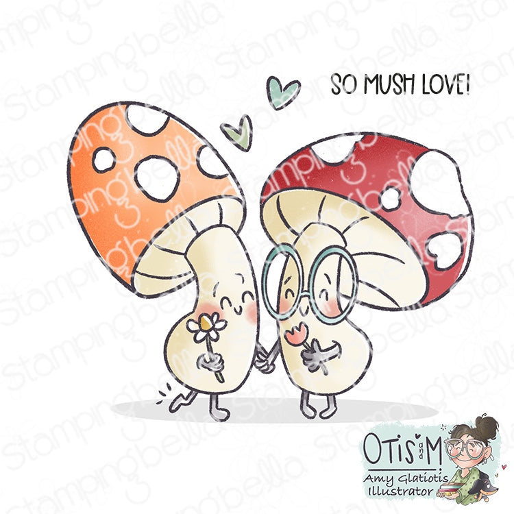 Stamping Bella Mushroom Besties Cling Stamps ag1441