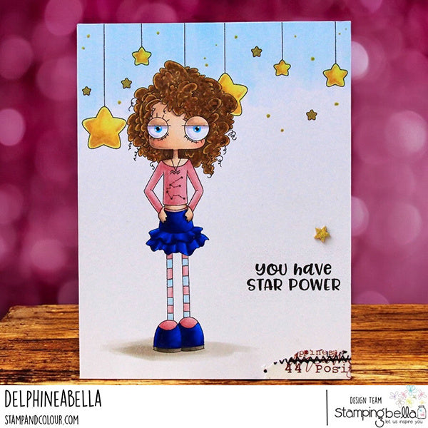 Stamping Bella Star Power Sentiment Set Cling Stamps eb1461 star