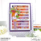 Stamping Bella Uptown Girl Greta loves to Garden Cling Stamp eb1332