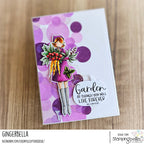 Stamping Bella Uptown Girl Greta loves to Garden Cling Stamp eb1332