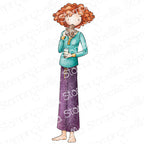 Stamping Bella Uptown Girl Poppy loves Gingerbread Cling Stamp eb1435
