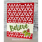 Simon Says Stamp Starburst Plate Wafer Die s954 DieCember Christmas Card