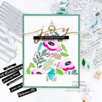 Simon Says Stamp Cardstock 100lb Steel sss138 DieCember Christmas Card