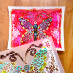 StencilGirl Butterfly Lace Stencil ll1096 paint
