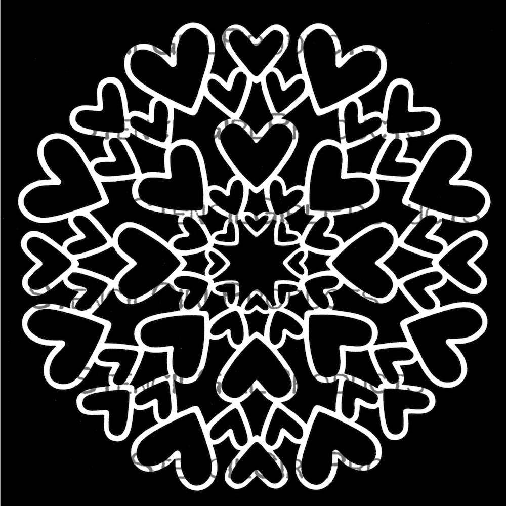 StencilGirl Circle of Love Stencil sa1013