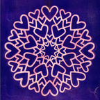 StencilGirl Circle of Love Stencil sa1013 purple