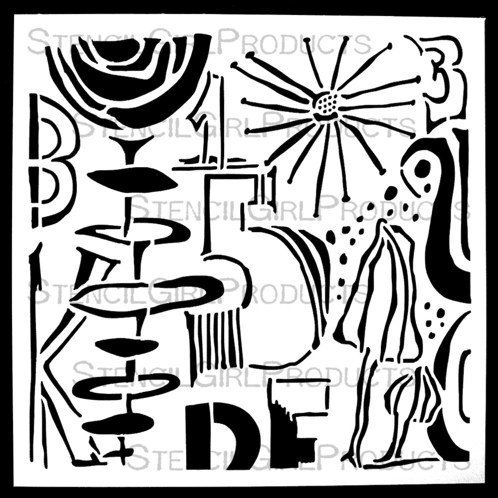StencilGirl Commercial Stencil sa1046