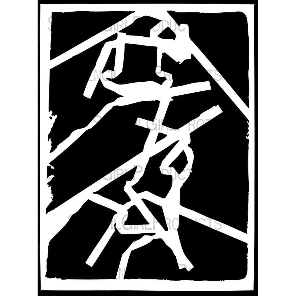StencilGirl Crease Stencil ll1089