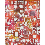 StencilGirl Doodle Stencil ll1083 dark red