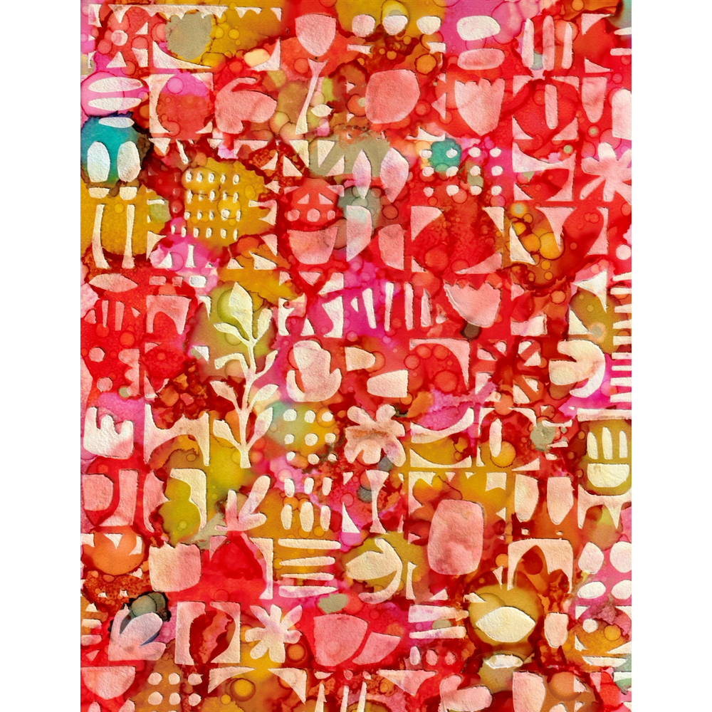 StencilGirl Doodle Stencil ll1083 reds