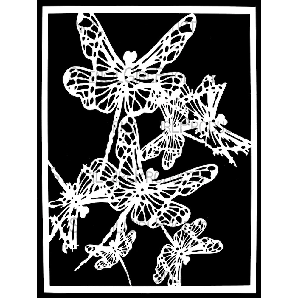 StencilGirl Dragon Dance Stencil ll1092