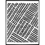 StencilGirl Fragments in Motion Stencil ll1070