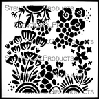 StencilGirl Garden Joy Small Stencil sa1004