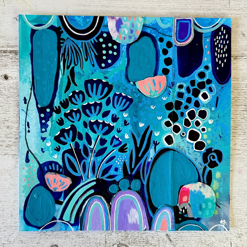 StencilGirl Garden Joy Small Stencil sa1004 coloful
