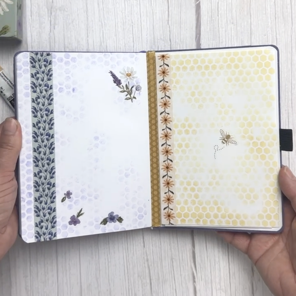 StencilGirl Honeycombs Stencil m348 bee