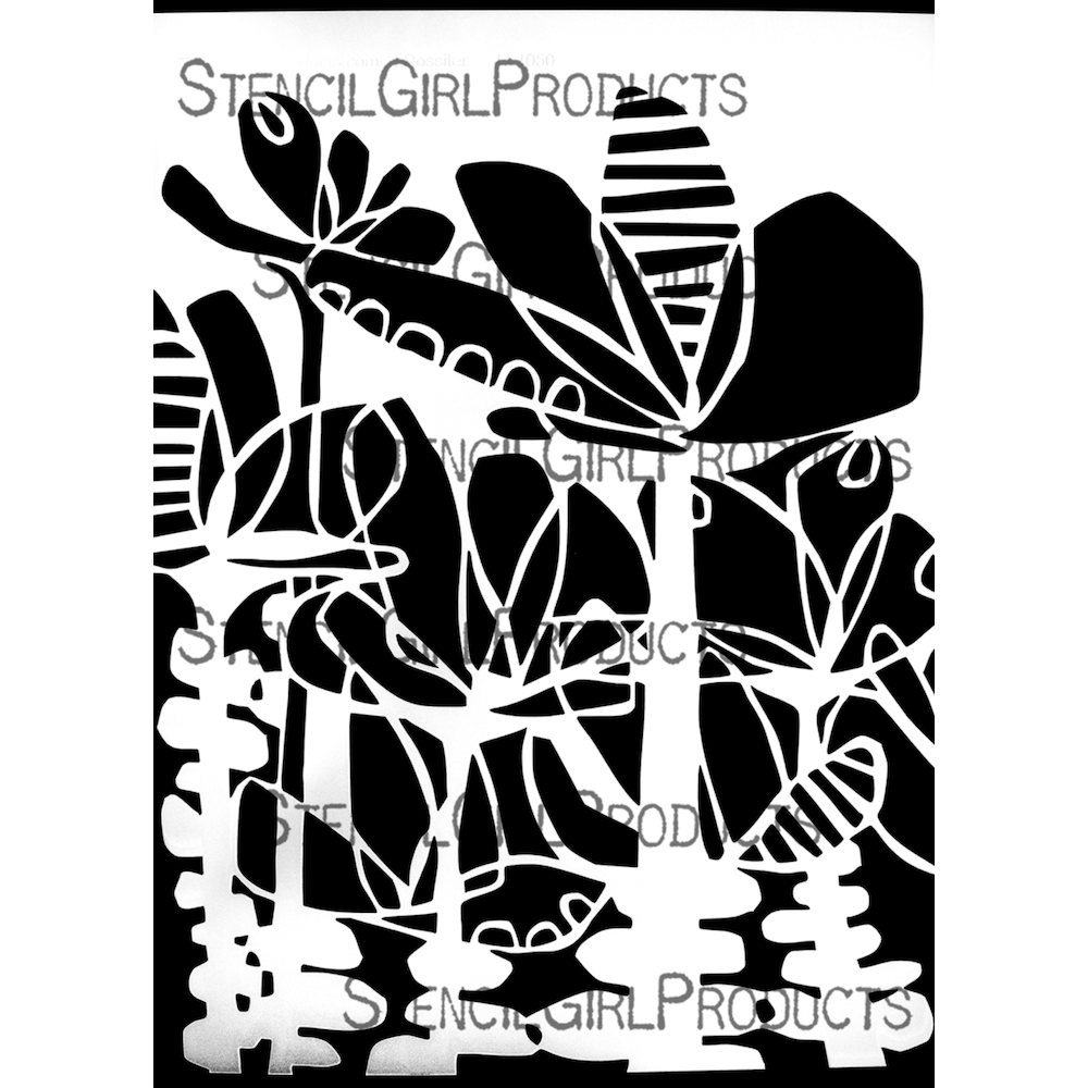 StencilGirl Imagined Florals Stencil ll1050