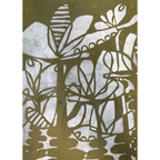 StencilGirl Imagined Florals Stencil ll1050 green
