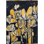 StencilGirl Imagined Florals Stencil ll1050 yellow