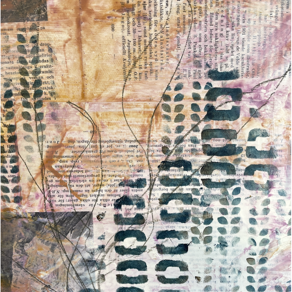 StencilGirl Imperfect Grid Stencil sa1029 pattern